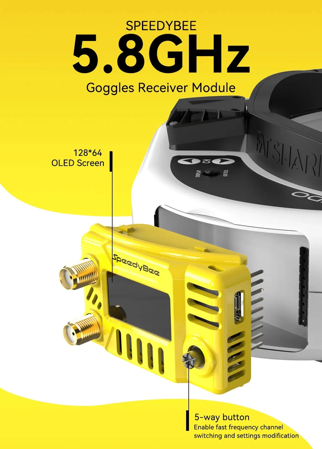 Drone Racing Gate - SpeedyBee FPV Goggles Module 5.8GHz -