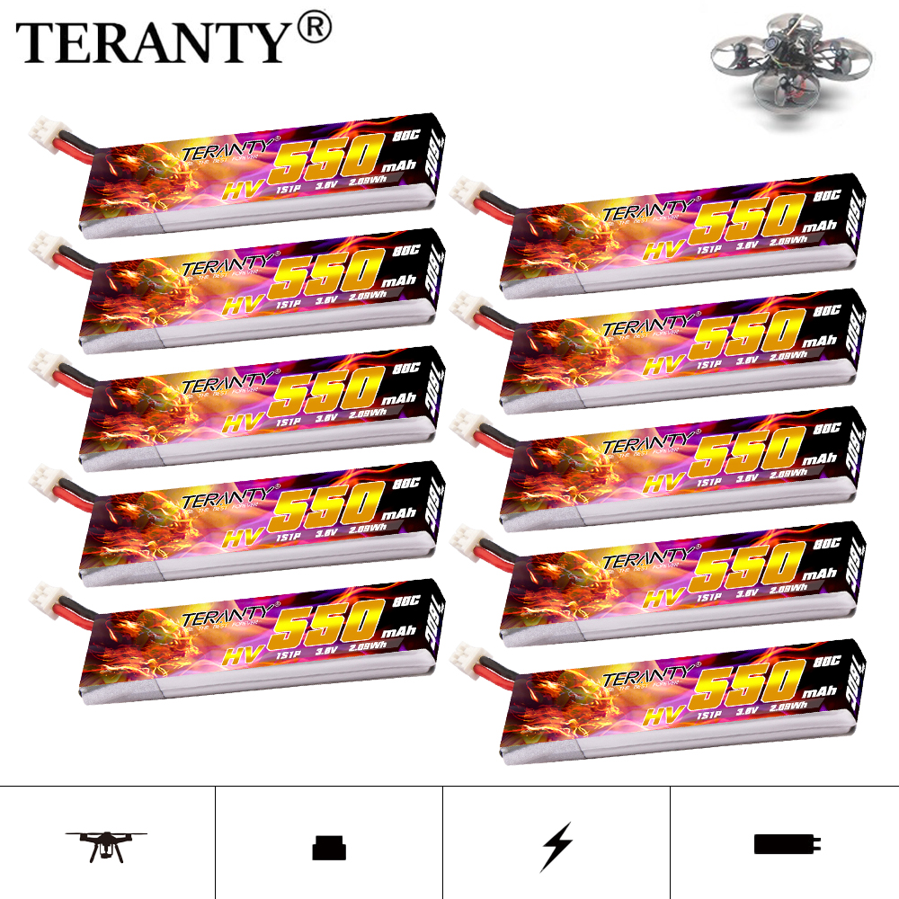 Drone Racing Battery - TERANTY HV 1S 3.8V 550mAh 80C/160C