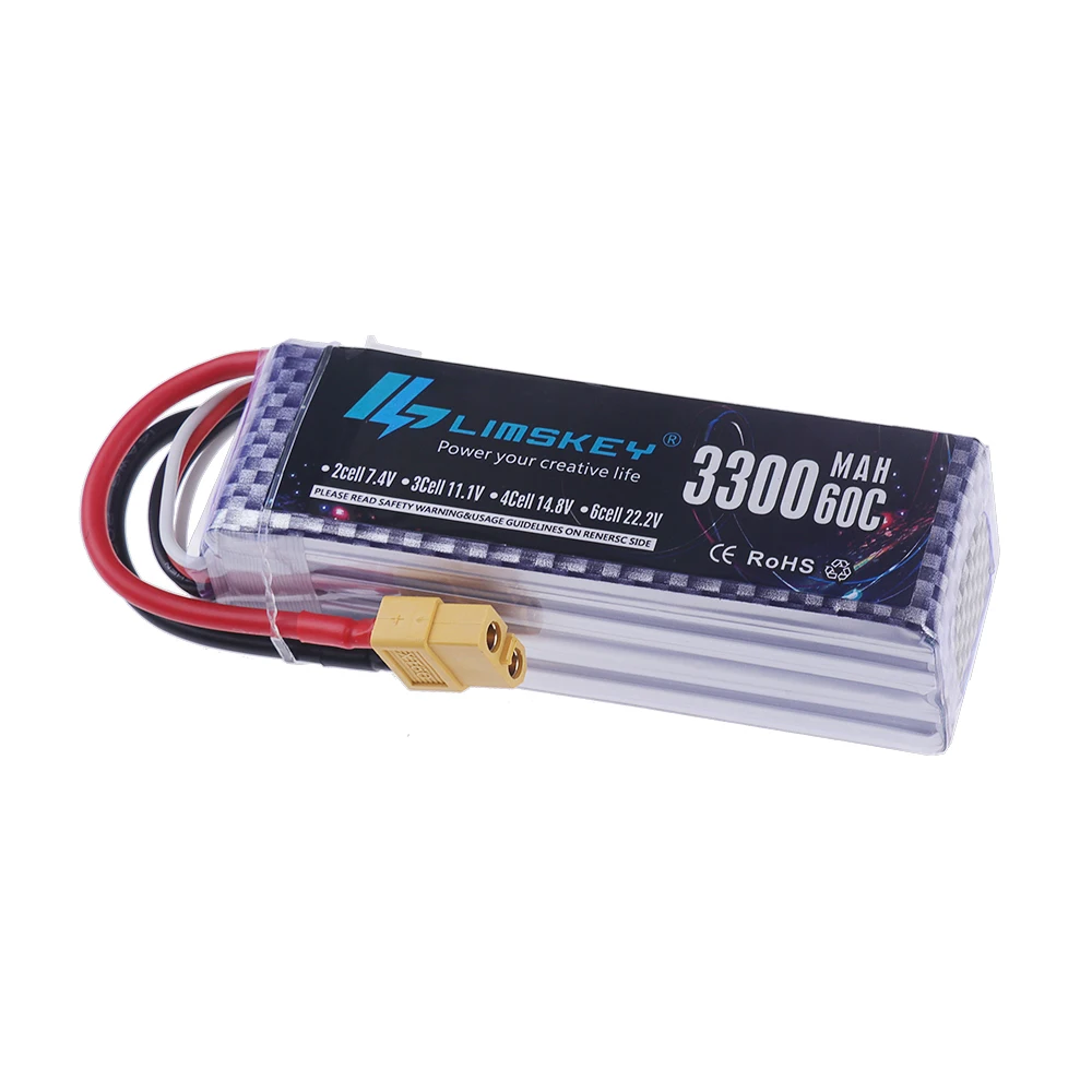 4S LiPo Battery 14.8V 3300mAh  - Drone Racing Battery review and price