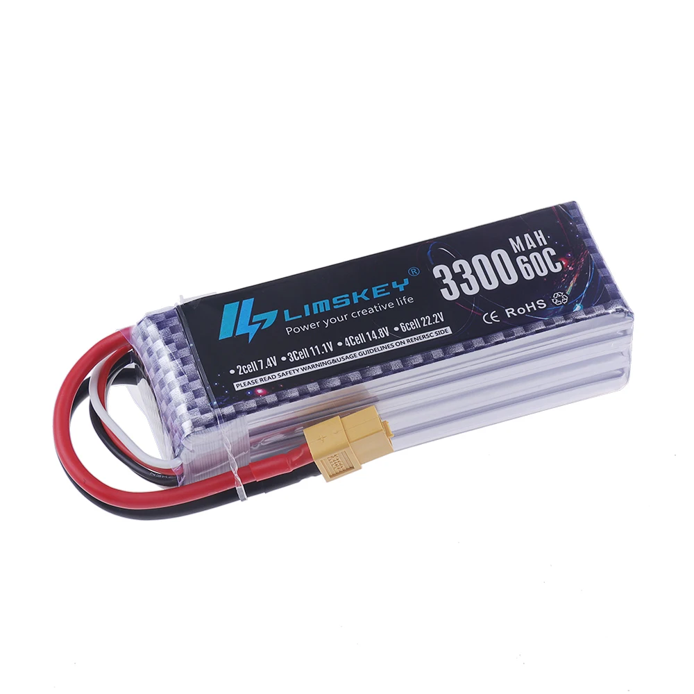 4S LiPo Battery 14.8V 3300mAh  - Drone Racing Battery review and price