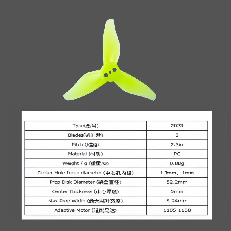 Gemfan 2023 three bladed 2-inc - Drone Racing Gate review and price