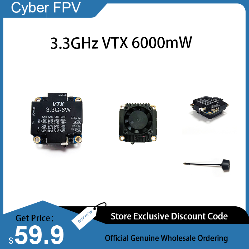 3.3GHz VTX 6W Video Transmitte - Drone Racing Goggles review and price