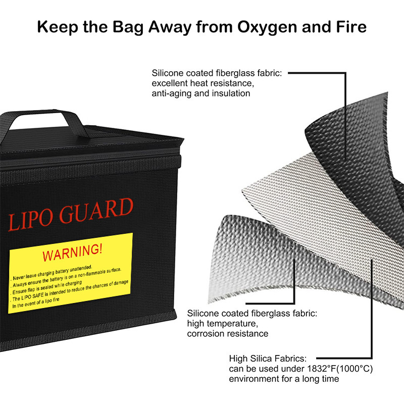 Lipo Guard Safety Bag Fireproo - Drone Racing Battery review and price