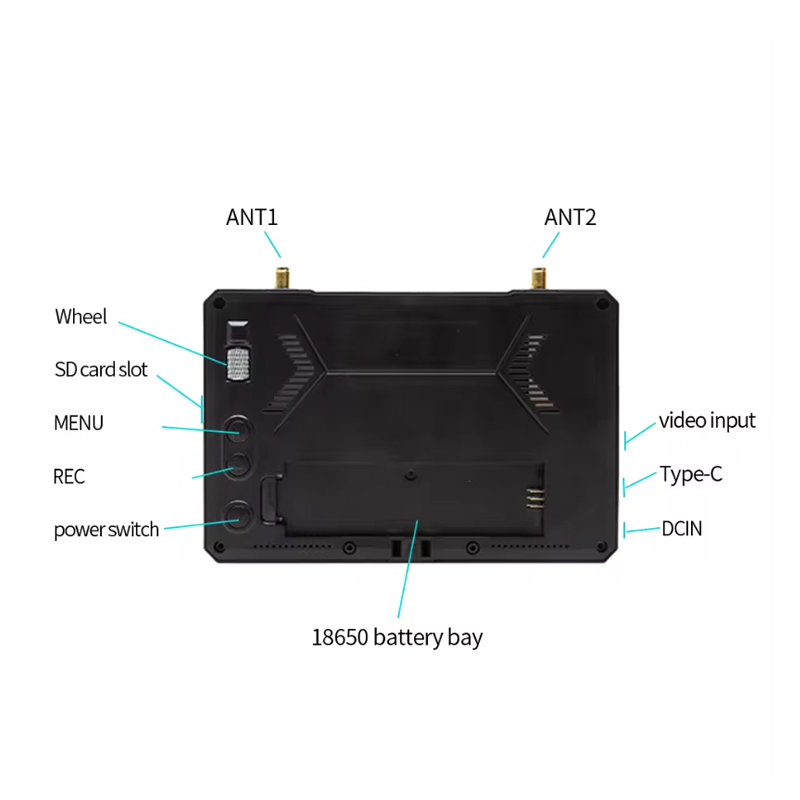 SKYZONE M5 FPV Monitor 5 Inch  - Drone Racing Gate review and price