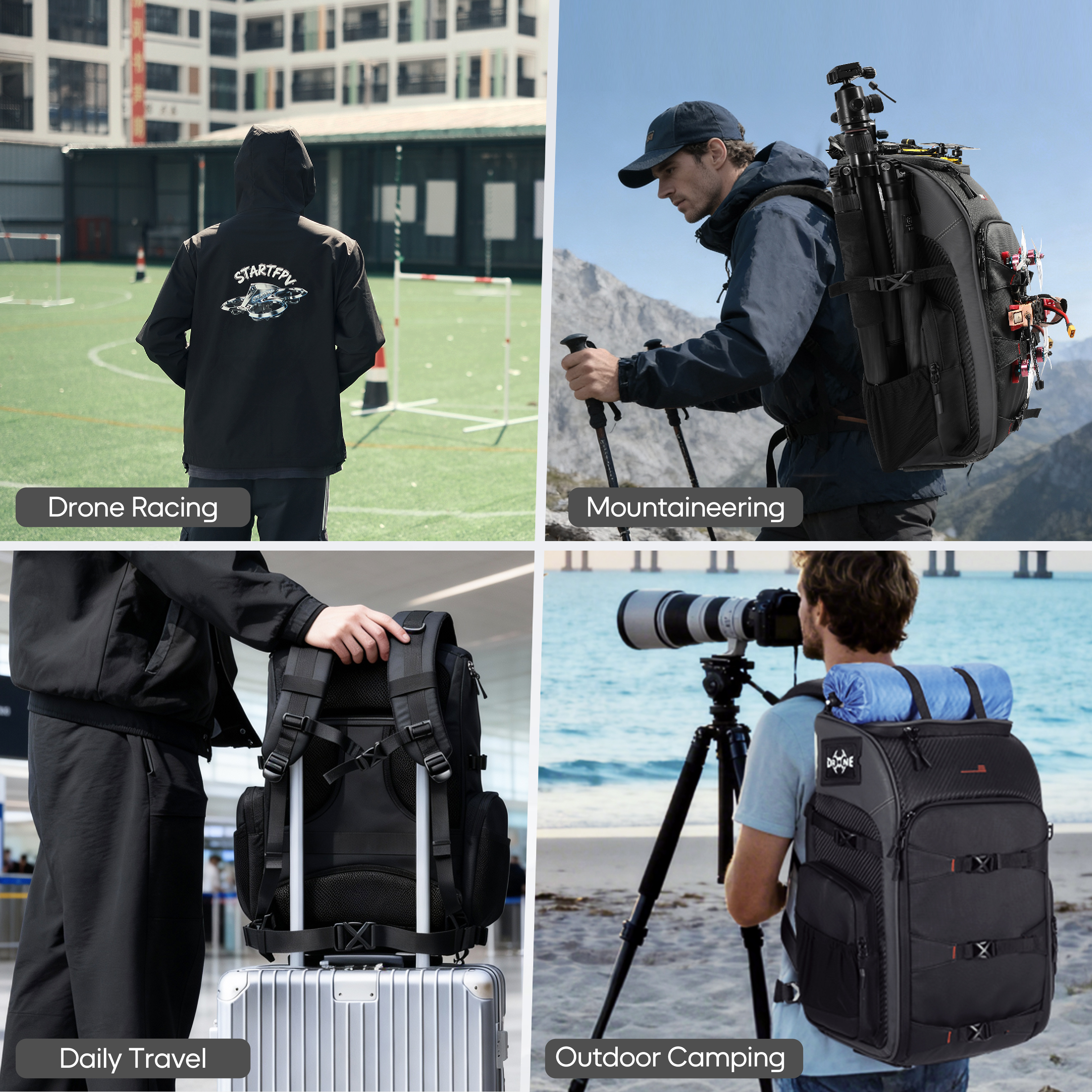FPV Drone Backpack 40L Profess - Drone Racing Goggles review and price
