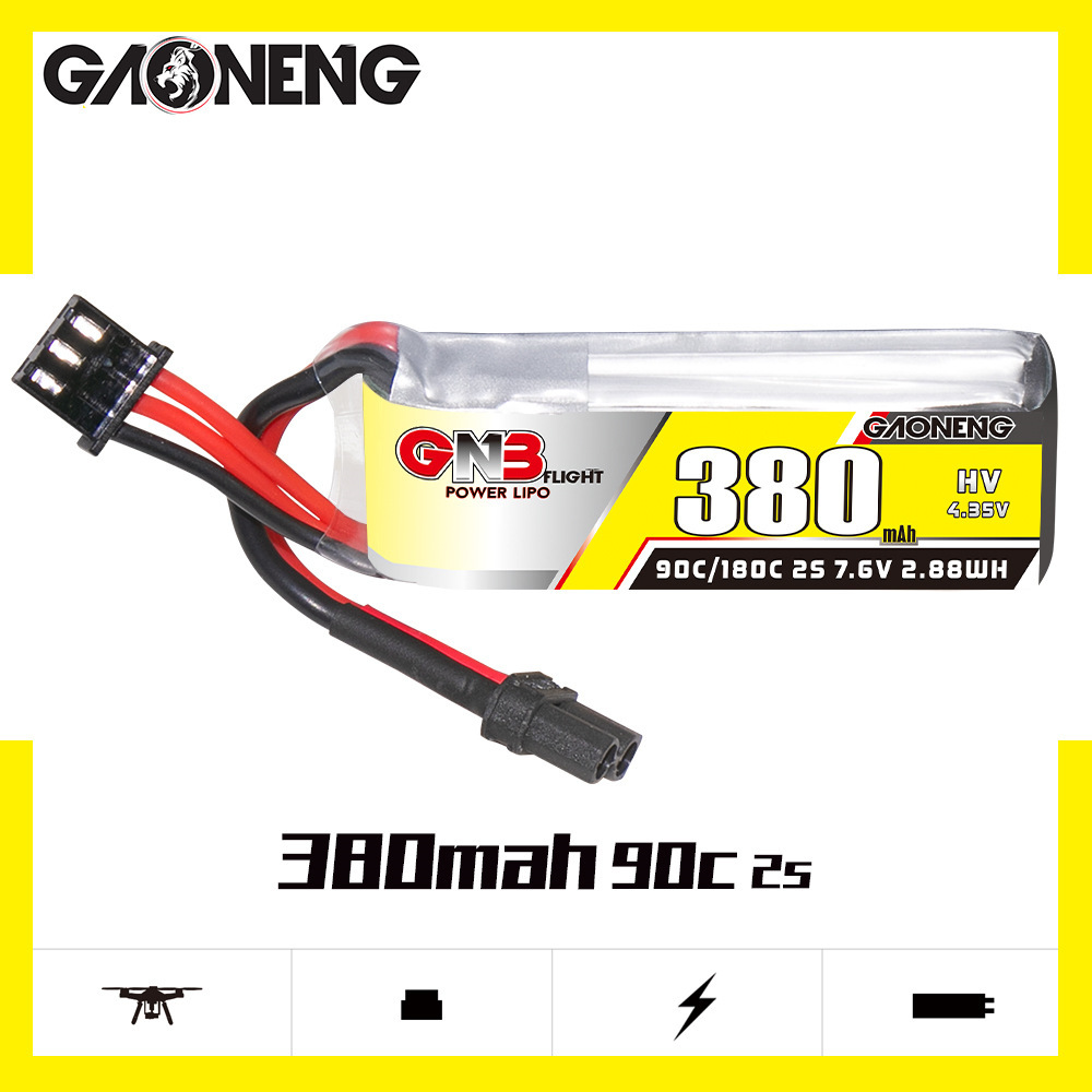 GNB 2S 7.6V 380mAh 90C/180C Li - Drone Racing Battery review and price
