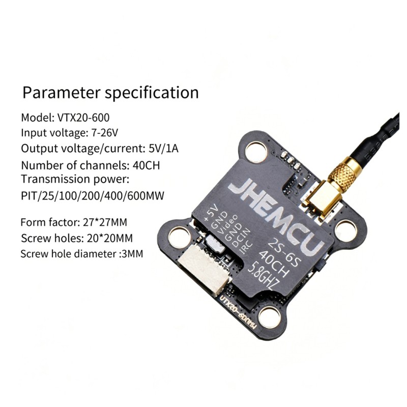 【TODAY-BUY】~@ JHEMCU VTX20-600 - Drone Racing Charger review and price