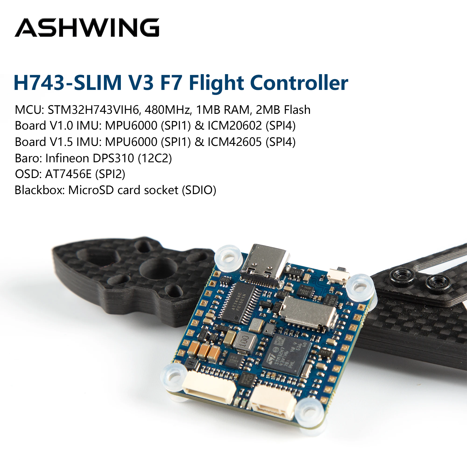 H743-SLIM V3 Flight Controller - Drone Racing Flight Controller review and price