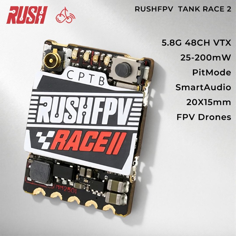 RushFPV 5.8GHz FPV VTX 48CH 25 - Drone Racing Vtx review and price