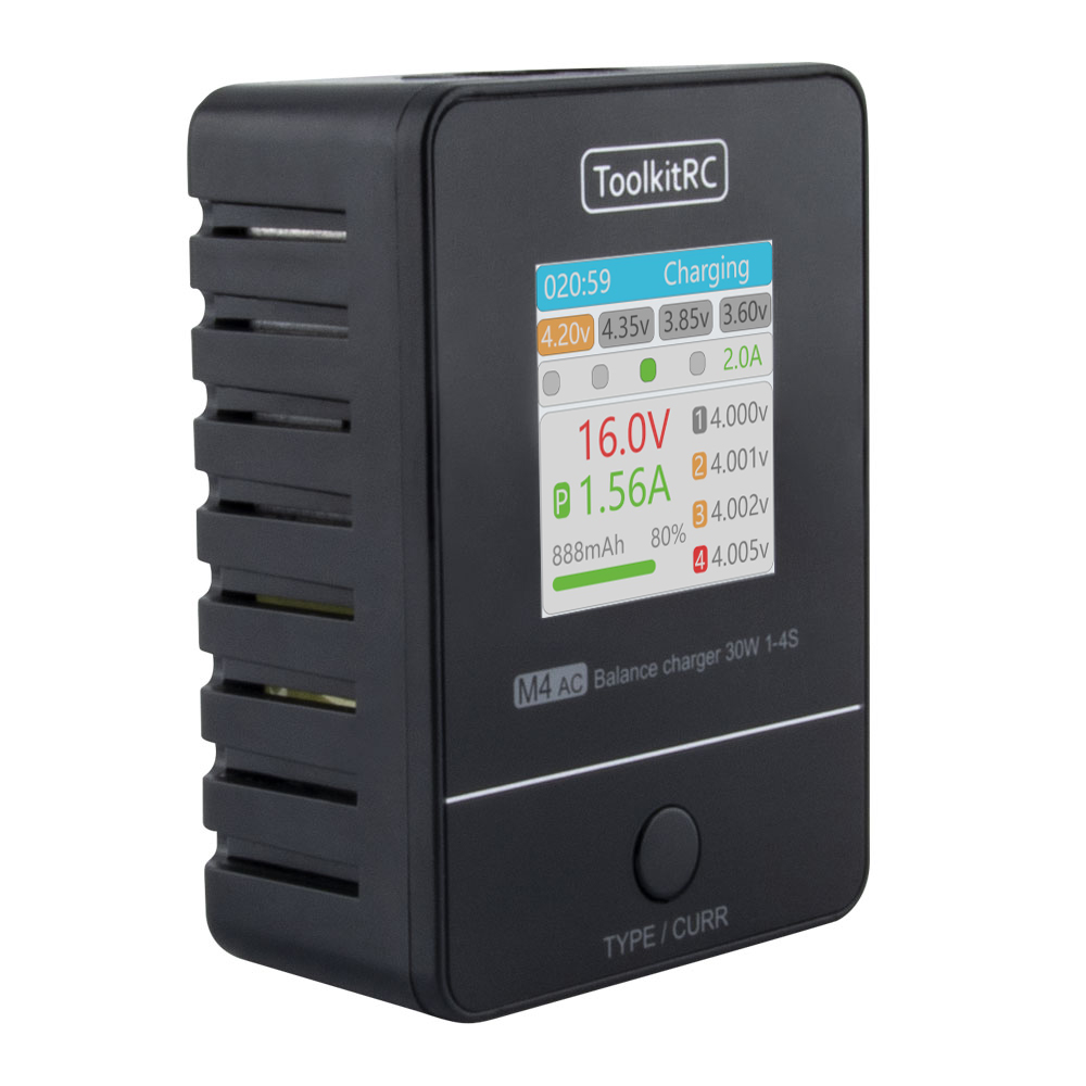 ToolkitRC M4AC 30W Compact AC  - Drone Racing Charger review and price