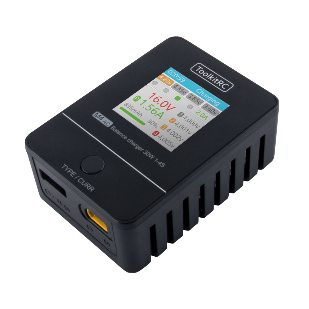ToolkitRC M4AC 30W Compact AC  - Drone Racing Charger review and price