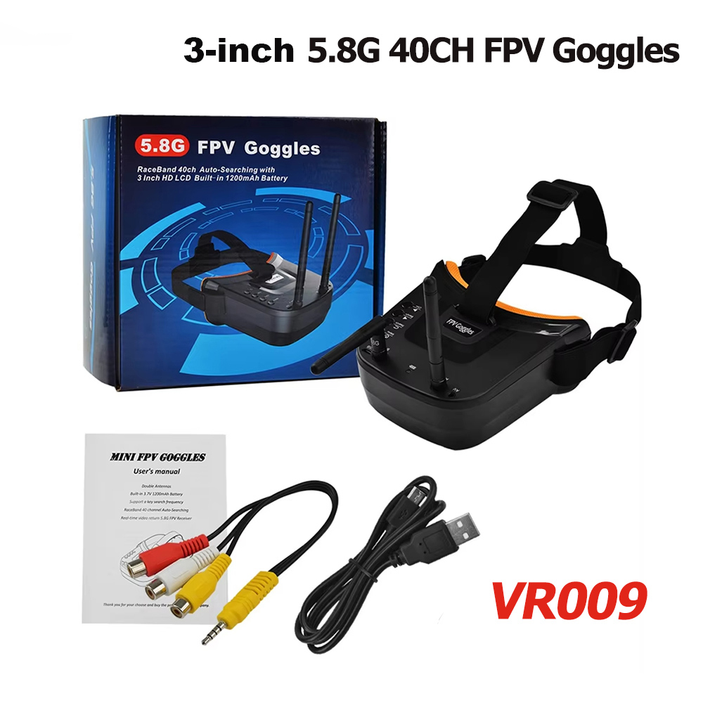 VR009 FPV Video Goggles 3Inch  - Drone Racing Goggles review and price