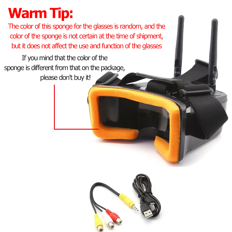 VR009 FPV Video Goggles 3Inch  - Drone Racing Goggles review and price